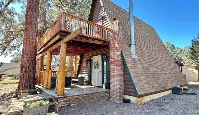 Rustic A-Frame Fenced 1/2 Acre Lot Woodstove!