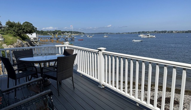 Step off the deck to enjoy the beach & a short walk down the scenic peninsula ~